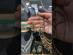 Load and play video in Gallery viewer, Beautiful ear cuffs with green stone
