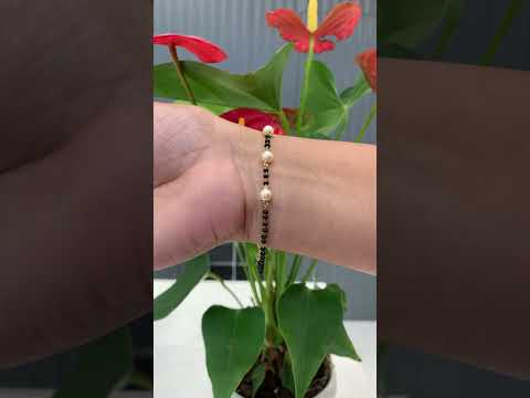 Beautiful black beads bracelet