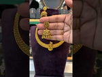 Load and play video in Gallery viewer, Beautiful kanti necklace with god Laxmi Devi motive
