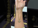 Load and play video in Gallery viewer, Beautiful chandraharam chain with gold finishing