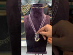 Load and play video in Gallery viewer, Beautiful short pearls chain with purple Beads
