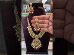 Load and play video in Gallery viewer, Traditional short necklace with ruby beads
