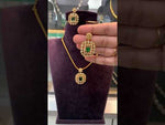 Load and play video in Gallery viewer, Beautiful short necklace with green stone

