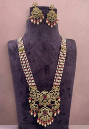Beautiful beads haram with ruby beads and pearls