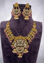 Load image into Gallery viewer, Traditional nakshi polish short necklace with Laxmi Devi motive