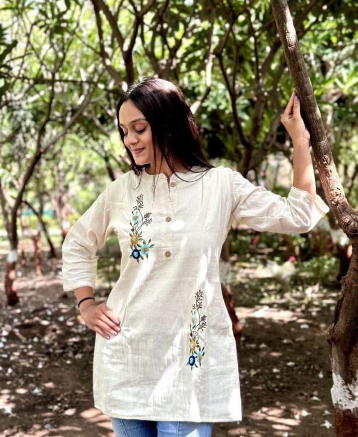 Pure cotton fancy short top