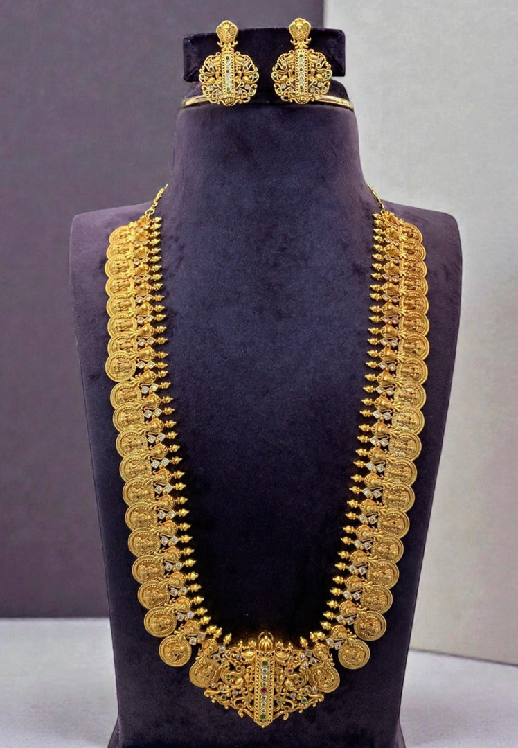 Traditional long haram with nakshi polish and kasulu design