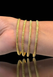Beautiful nakshi bangles with gold finishing