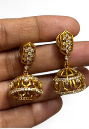 Beautiful jumkhas with rose gold finishing