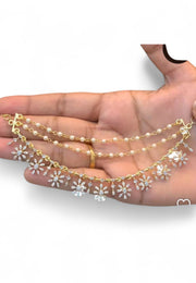 Beautiful champaswaralu with diamond replica