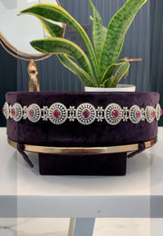 Stunning gj polish hipbelt with pink stone
