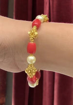 Load image into Gallery viewer, Coral beads bracelet -perfect for any occasion
