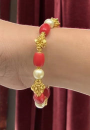 Coral beads bracelet -perfect for any occasion