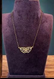 Uncut stone black beads one line -perfect for any occasion