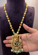 Load image into Gallery viewer, Beautiful beads haram with lord Venkateshwara swamy motive pendant