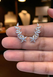 Beautiful earcuffs with diamond finishing