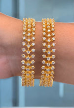 Load image into Gallery viewer, Stunning uncut stone bangles -perfect for any occasion
