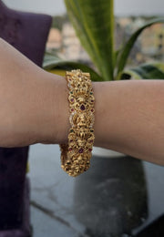 Traditional kada openable bangle with Laxmi Devi motive