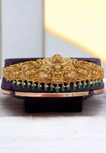 Load image into Gallery viewer, Nakshi 3d vaddanam adult size with green beads
