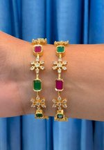 Load image into Gallery viewer, Beautiful multistone bangles -perfect for any occasion
