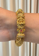 Load image into Gallery viewer, Traditional kada bangle with god Laxmi Devi motive
