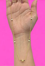 Load image into Gallery viewer, Chandraharam short chain with pearls and nakshi ball
