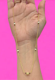 Chandraharam short chain with pearls and nakshi ball