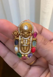 Beautiful balaji pendant with navratna stones