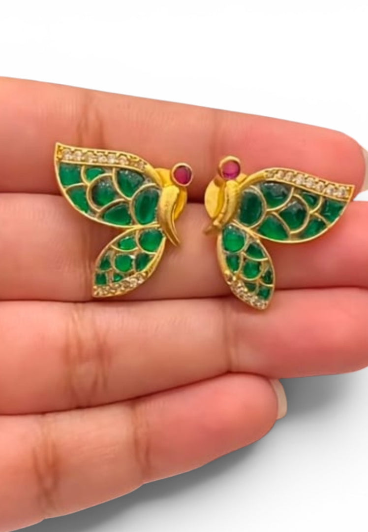 Beautiful earrings with butterfly design