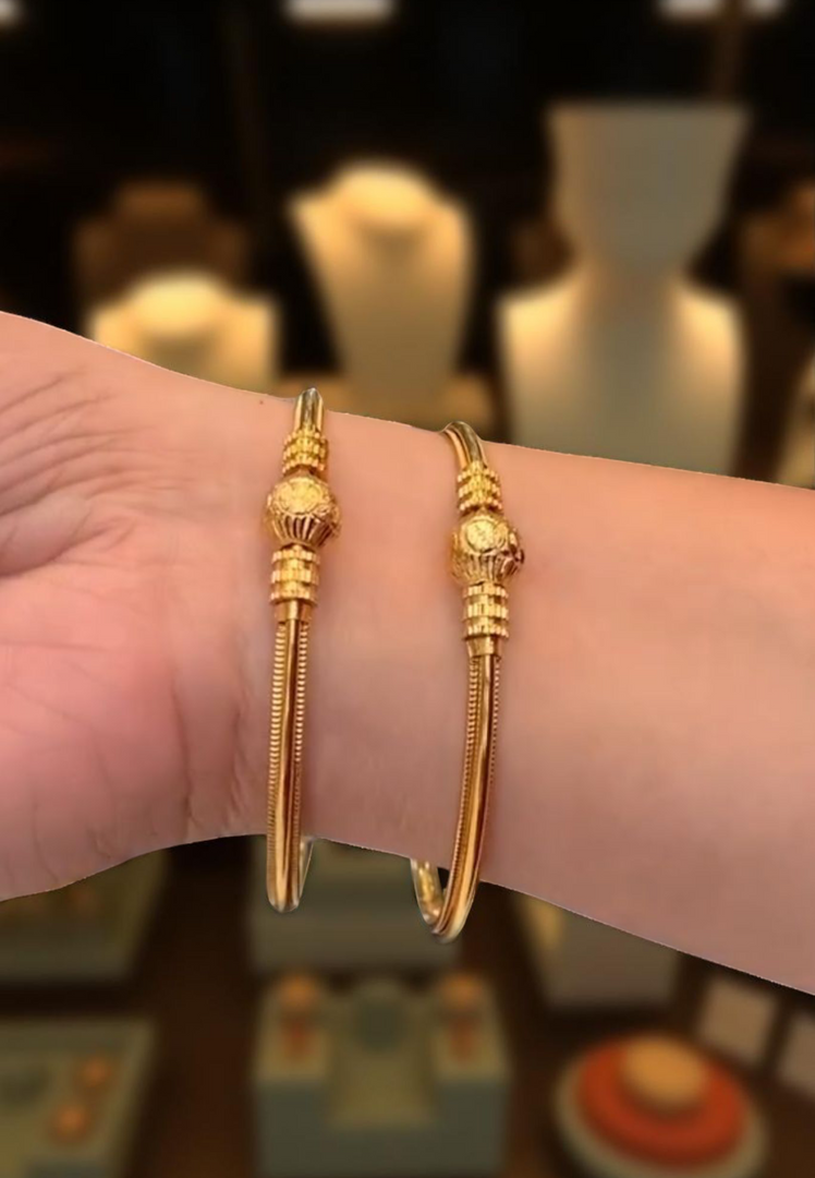 Beautiful bangles with gold finish