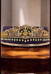 Stunning vaddanam withgod laxmi motive and guttapusalu hangings