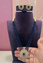 Load image into Gallery viewer, Beautiful beads haram with navy blue beads