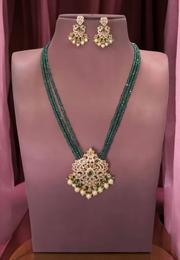 Beautiful multi-layered green short Haram