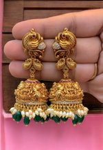Load image into Gallery viewer, Beautiful 3d jumkhas with God laxmi motive
