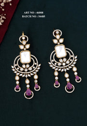Beautiful earrings with ruby stone