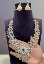 Load image into Gallery viewer, Beautiful gj polish haram with green stone