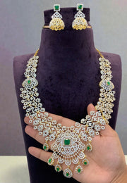 Beautiful gj polish haram with green stone