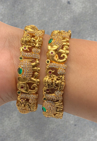 Nakshi Elephant Design Bangles