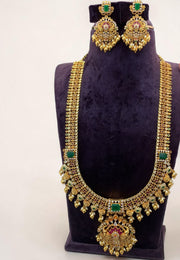 Traditional long haram with green stone