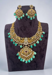 Beautiful necklace with blue beads