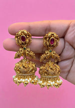 Load image into Gallery viewer, Beautiful jumkhas with nakshi polish
