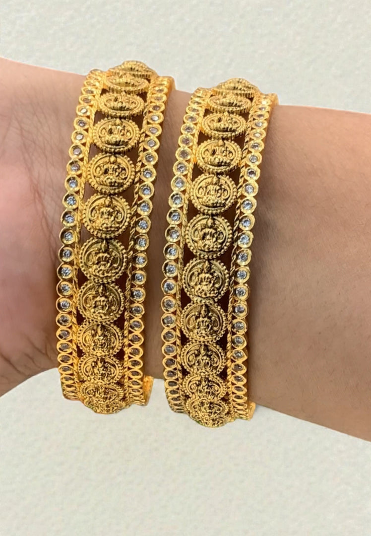 Traditional nakshi bangles with Laxmi Devi motive