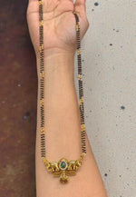 Load image into Gallery viewer, Beautiful black beads chain with elephant designed